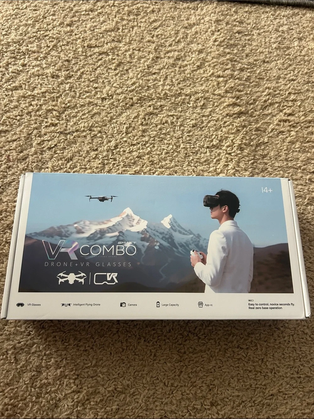 VR Smart Combo Ready to Fly Drone w/ VR Glasses, App Controller & Remote Control